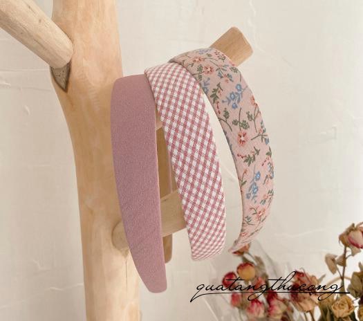 Set băng đô phong cách vintage - Hồng